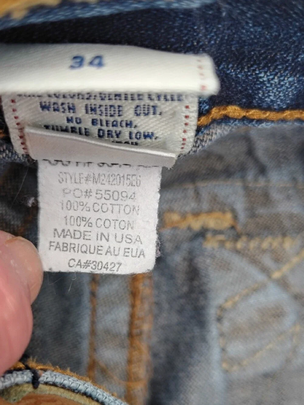 True Religion Big T Joey Y2K Indigo Blue Bootcut Jeans with Signature Pocket